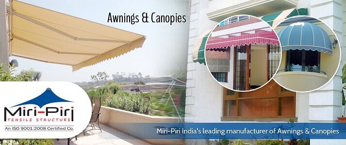 Awnings Canopies Exporters- Manufacturers, Dealers, Contractors, Suppliers, Delh