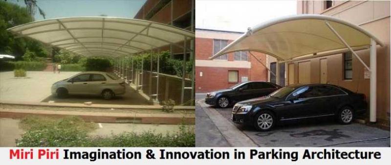 Tensile Shades for Car Parking - Manufacturers, Fabricators, Contractors, Delhi