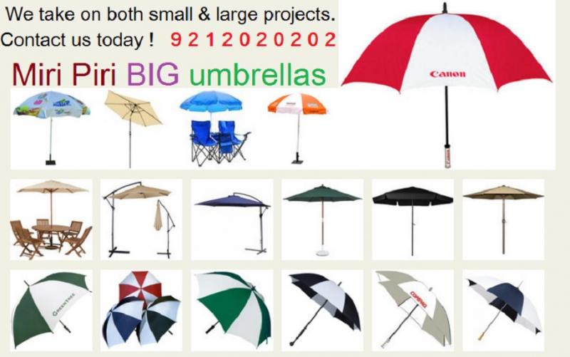 Promotional Umbrellas Manufacturers Delhi, Advertising Umbrella Manufacturers