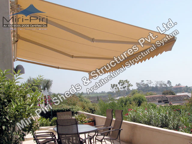 Commercial Folding Arm Awnings, Folding Arm Awnings, Retractable Awnings Delhi