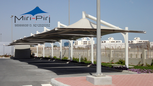 Conical Tensile Parking Structures - Manufacturer, Contractors, Dealers, Delhi