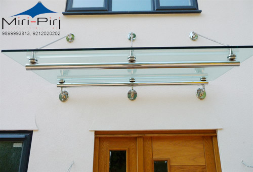 Entrance Glass Canopy﻿ - Manufacturer, Dealers, Contractors, Suppliers, Delhi 