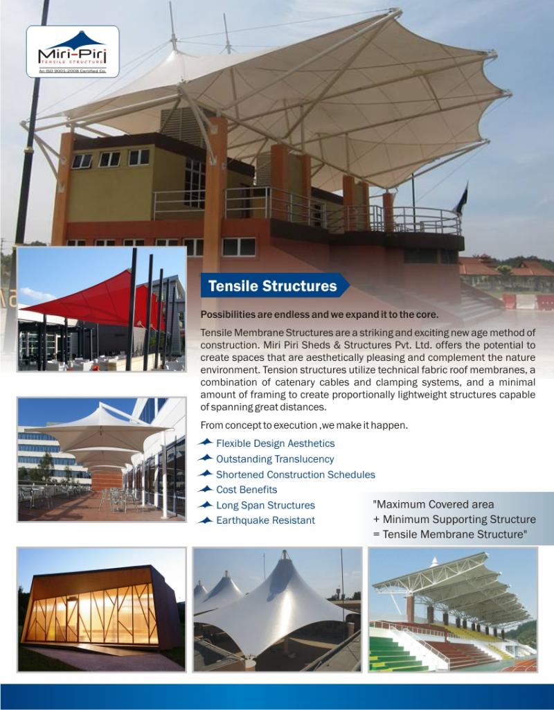 Tensile Structures India, Tension Structures India, Tensile Canopies India,