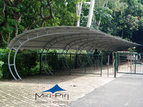 Steel Tensile Car Parking Building﻿ - Manufacturer, Contractors, Dealers, Delhi